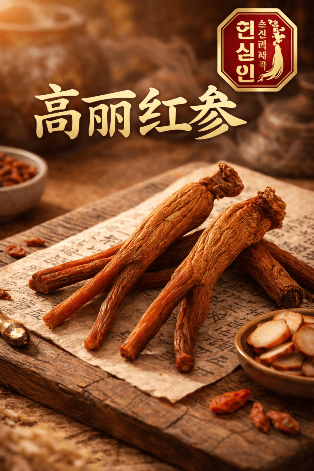 韩参印 高丽红参